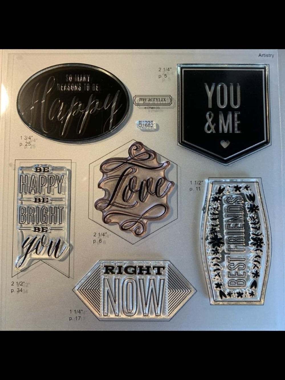 Close To My Heart Artistry Sentiment Stamp Set